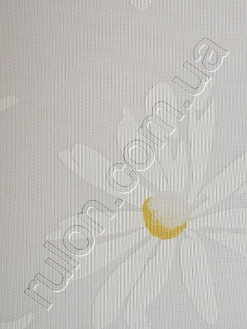 Рулонные шторы Camila В 579 Ромашки белая - фото 2